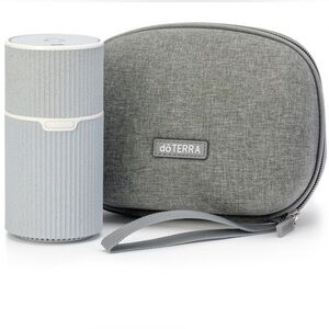 Rechargeable Doterra Pilot Portable Diffuser with Gray Travel Case: New in Box